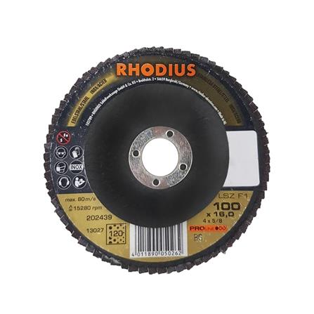 แผ่นเจียร์กระดาษทรายกลม RHODIUS #60 4 นิ้ว_0