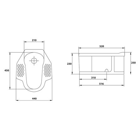 สุขภัณฑ์นั่งยอง มีฐาน STAR S-5501 สีขาว_1