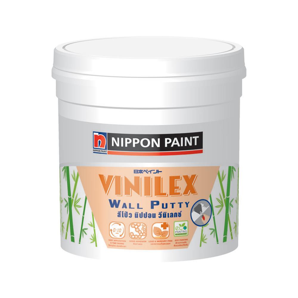 สีโป๊วปูน NIPPON PAINT VINILEX WALL PUTTY 1 แกลลอน