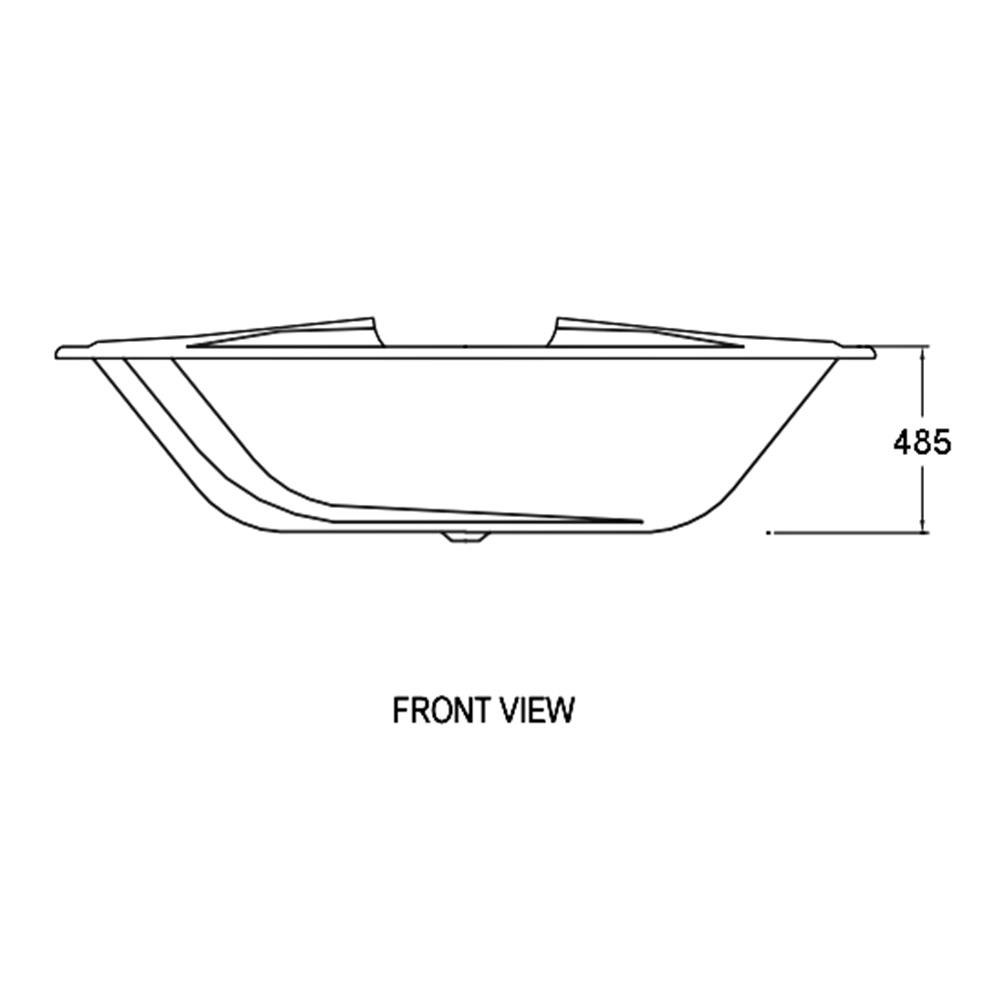 อ่างอาบน้ำ AMERICAN STANDARD TF-8110 190 ซม. สีขาว