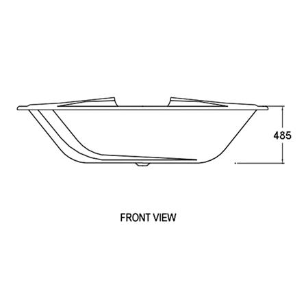 อ่างอาบน้ำ AMERICAN STANDARD TF-8110 190 ซม. สีขาว_2