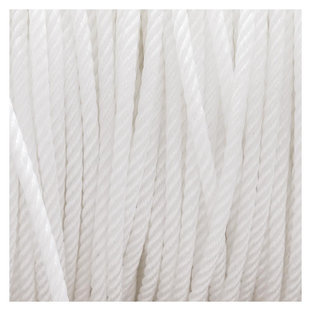 เชือกไนลอน 6 มม. x 180 ม. สีขาว