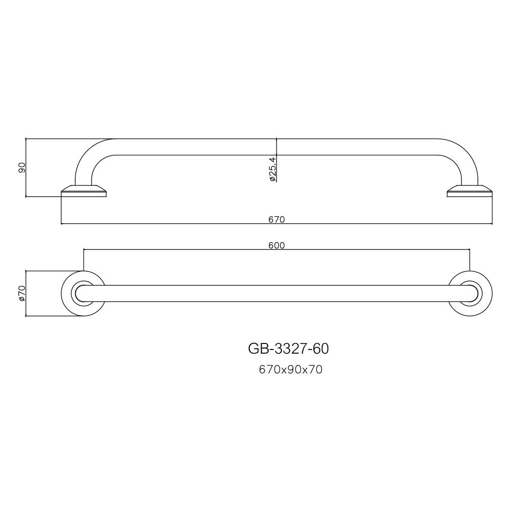 ราวมือจับกันลื่น WS GB-3327-60 60 ซม.