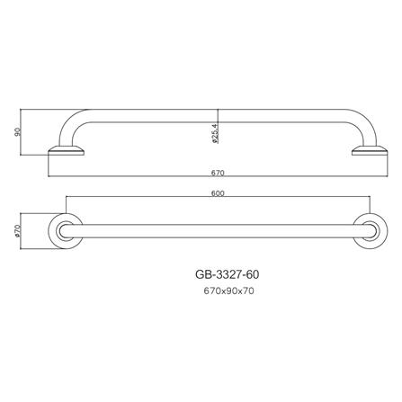 ราวมือจับกันลื่น WS GB-3327-60 60 ซม._1