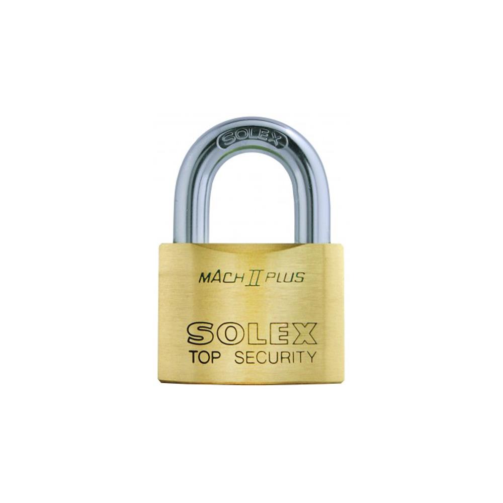 กุญแจลูกปืน SOLEX MACH2PLUS50 50 MM POLISHED BRASS