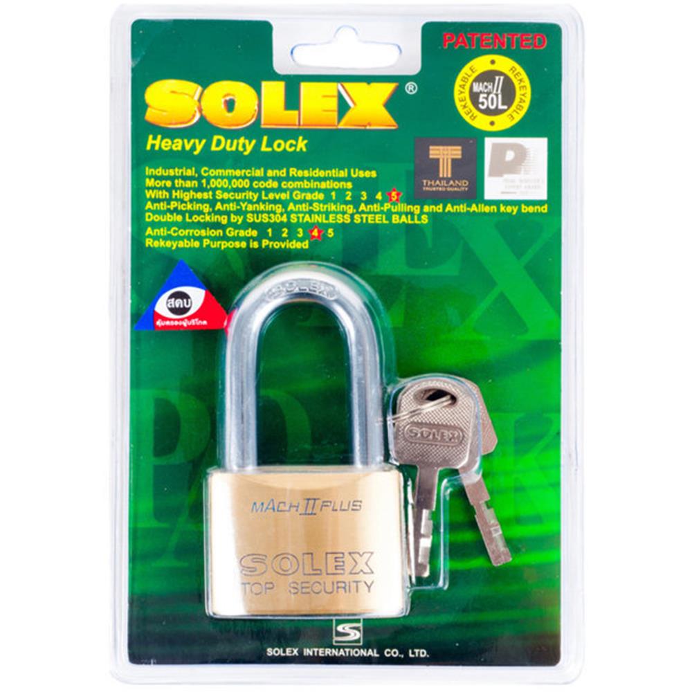 กุญแจลูกปืน SOLEX MACH2PLUSL50 50 มม.