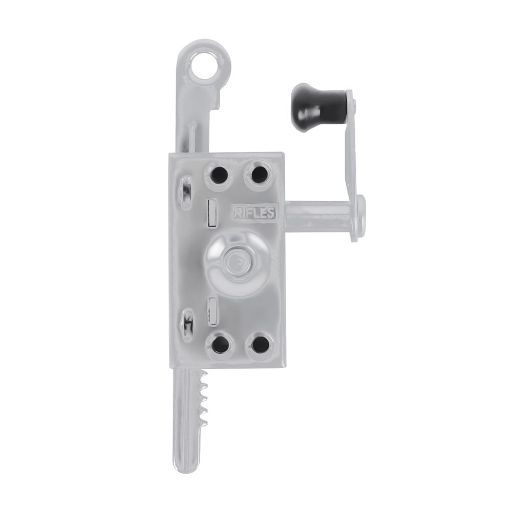 มือหมุนบานเกล็ด DEXZON สีเงิน