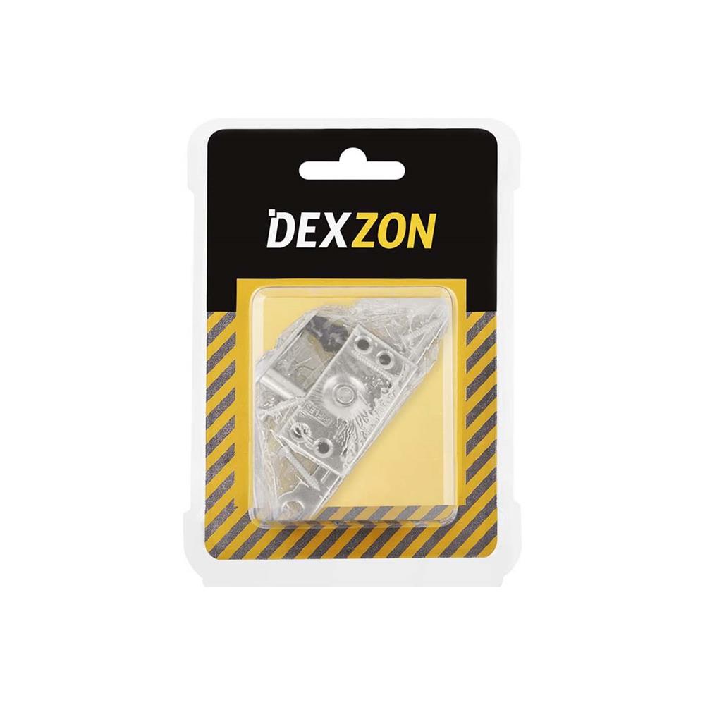 มือหมุนบานเกล็ด DEXZON สีเงิน