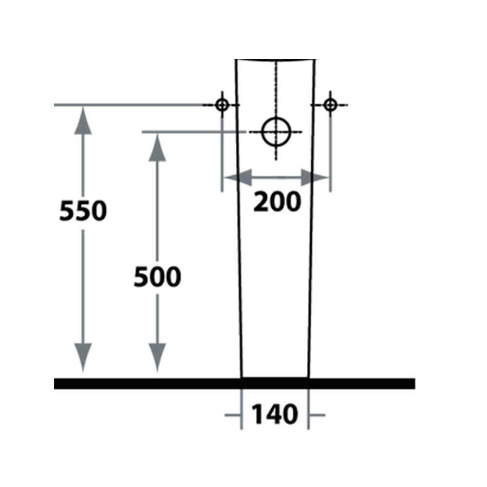 ขาตั้ง STAR S-4592 สีขาว