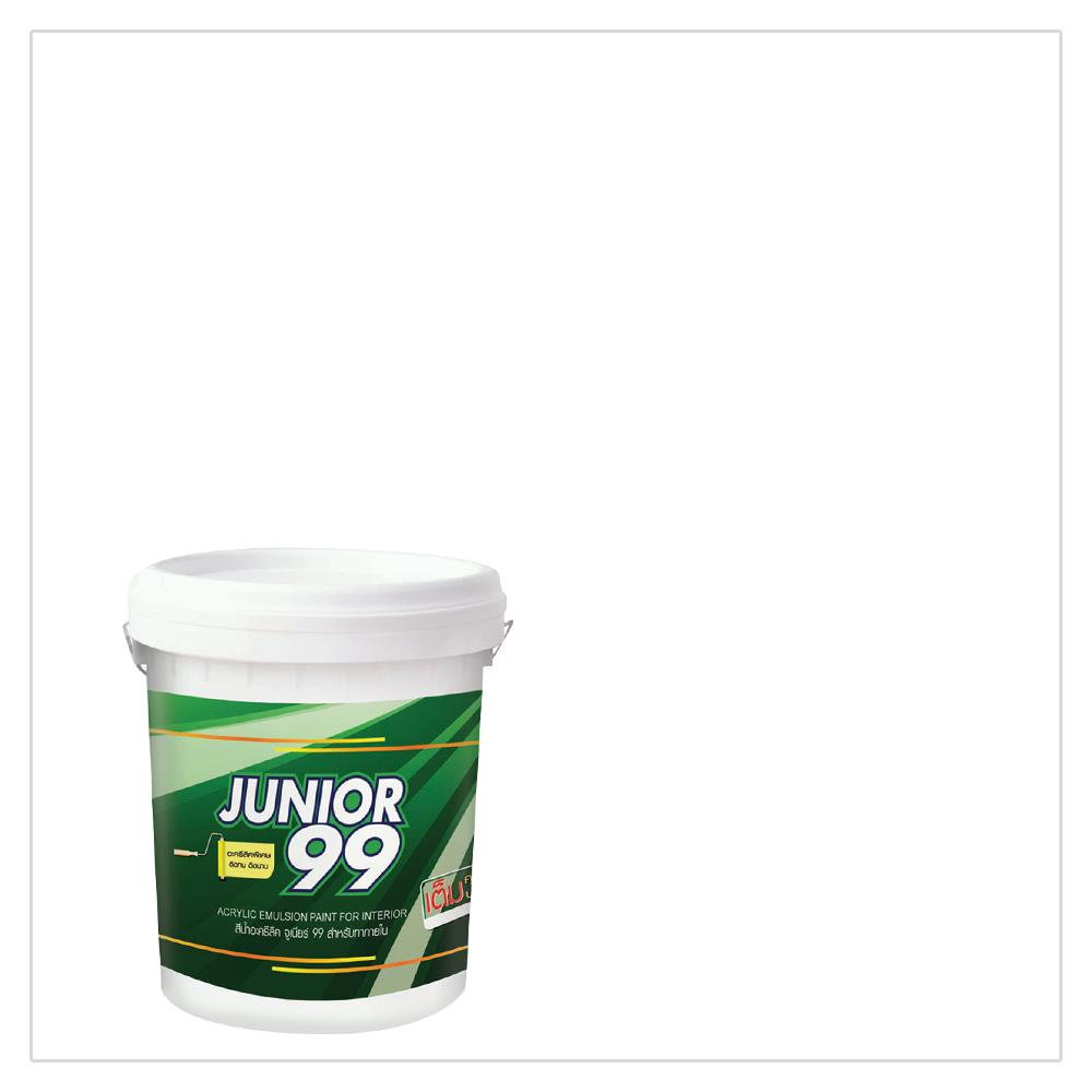 สีน้ำทาภายใน NIPPON PAINT JUNIOR99 สีขาว #300 ด้าน 5 แกลลอน
