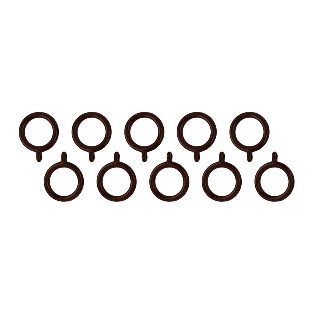 ห่วงคล้องราง HOME LIVING STYLE 33 มม. สีน้ำตาลเข้ม (แพ็ก 10 ชิ้น)