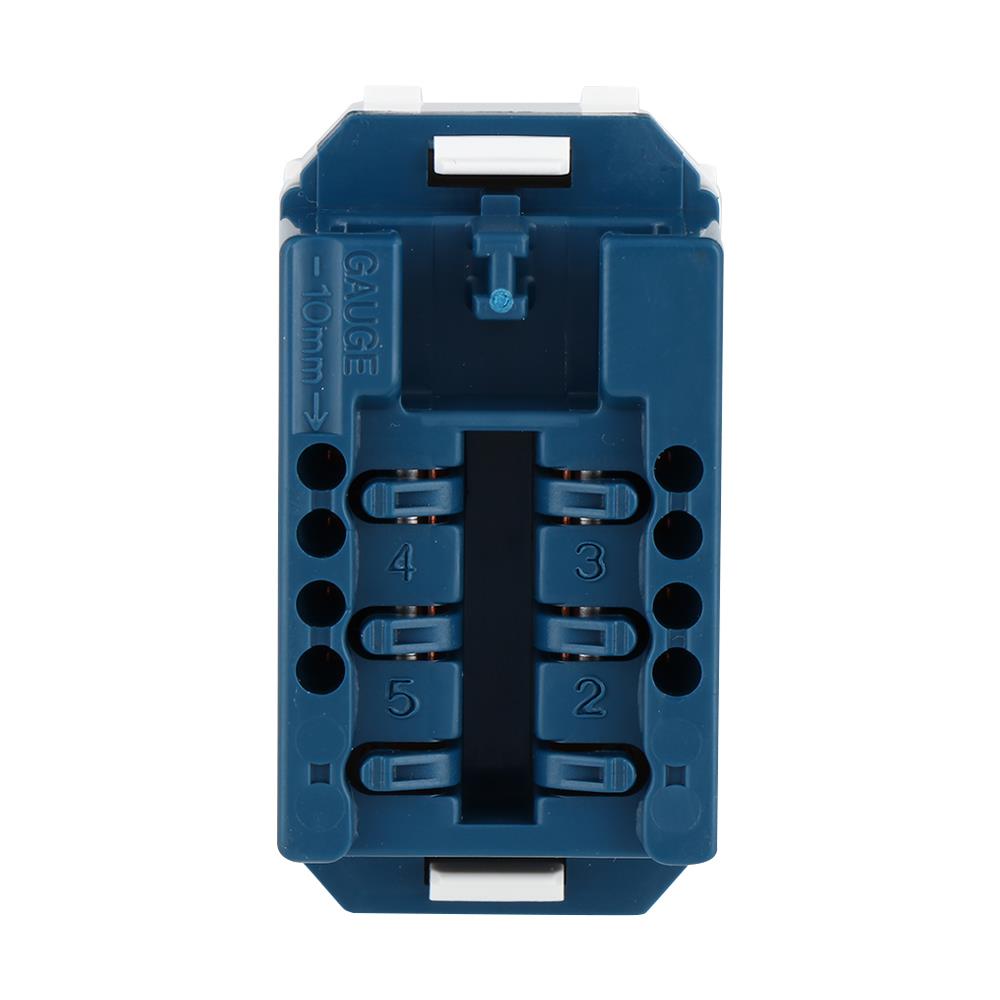 เต้ารับโทรศัพท์ PANASONIC 6P/4C WEG2164 สีขาว