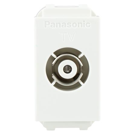 เต้ารับโทรทัศน์ 75 โอห์ม PANASONIC WEG2501 สีขาว