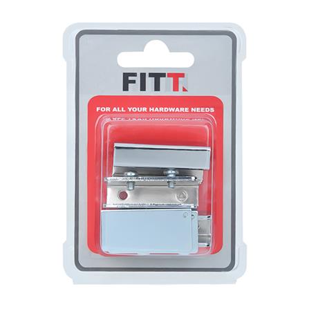 บานพับกระจกเหล็กพร้อมมือจับ FITT GH-2040 สีโครม_2