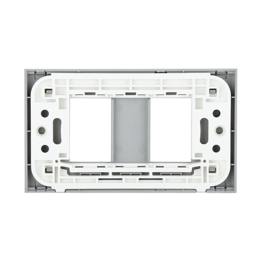 หน้ากาก 2 ช่อง PANASONIC WEG6502K สีเทา