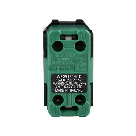 สวิตช์ 2 ทาง มีไฟ PANASONIC WEG5152-51K สีขาว_2