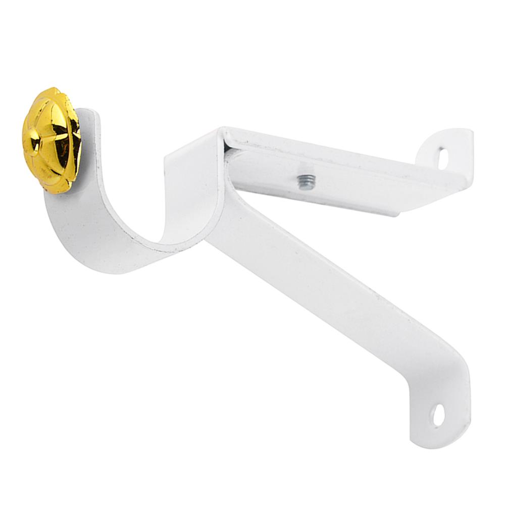 ขารับราง 1 ชั้น เหล็ก HOME LIVING STYLE 25 มม. สีขาว