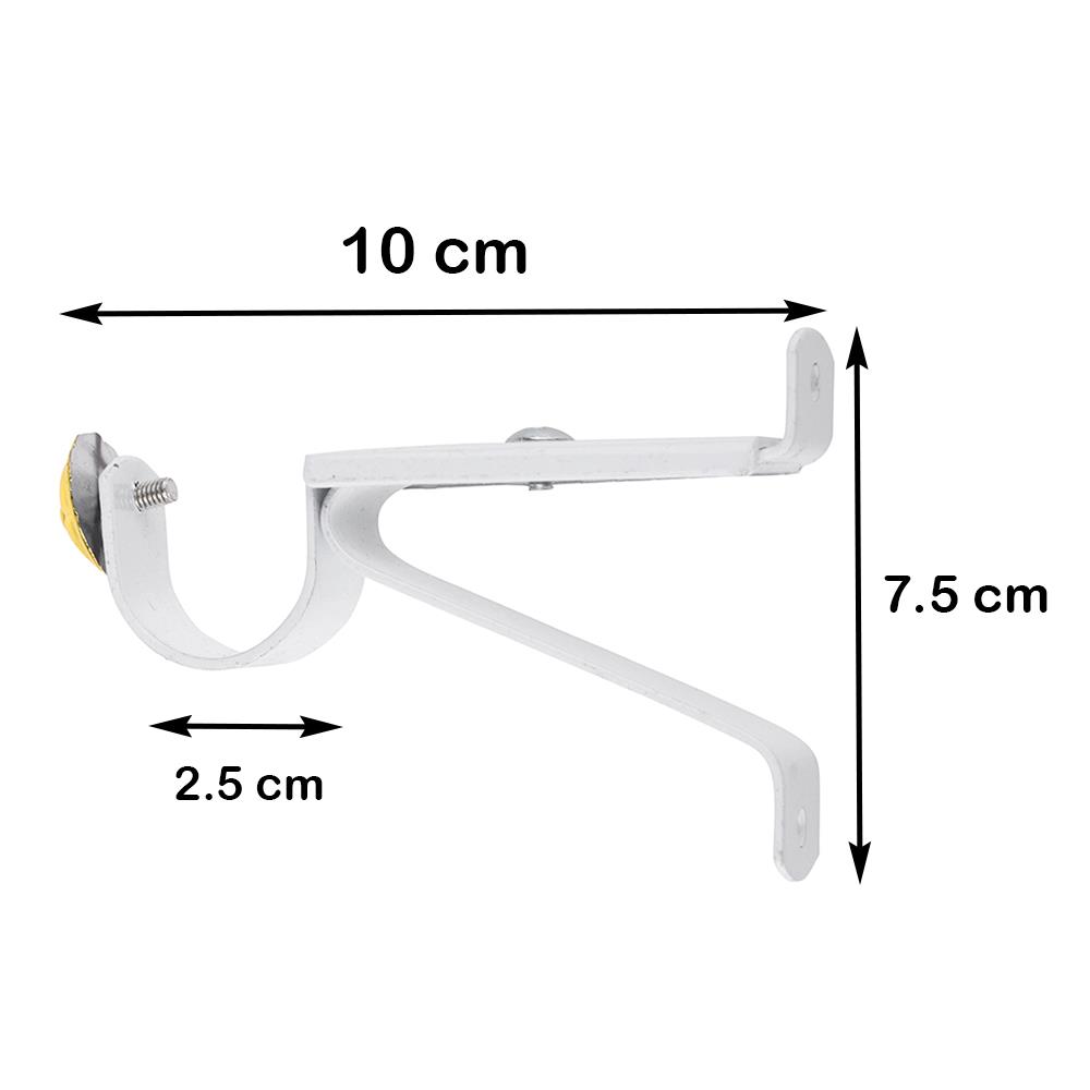 ขารับราง 1 ชั้น เหล็ก HOME LIVING STYLE 25 มม. สีขาว