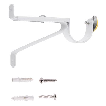 ขารับราง 1 ชั้น เหล็ก HOME LIVING STYLE 25 มม. สีขาว_1