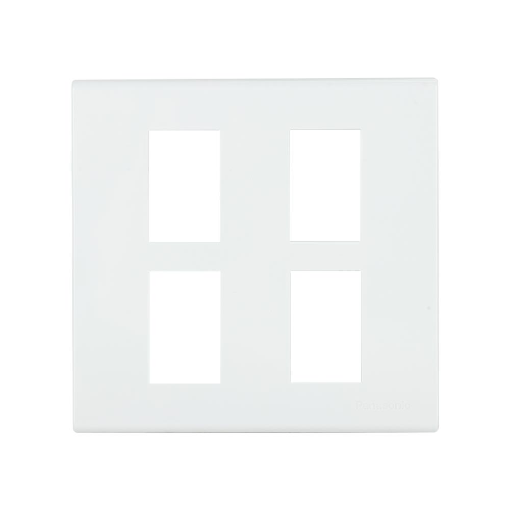 หน้ากาก 4 ช่อง PANASONIC WEG6804W สีขาว