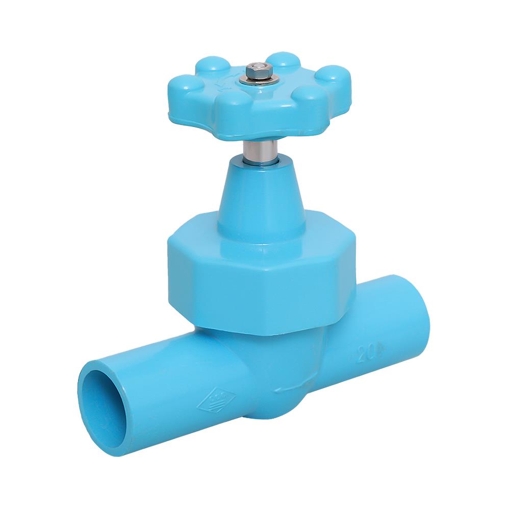 ประตูน้ำ PVC ท่อน้ำไทย 3/4 นิ้ว สีฟ้า