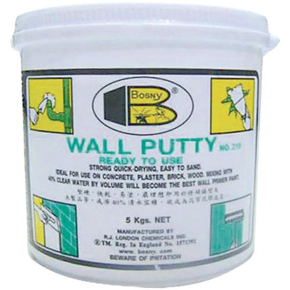 ACRYLIC WALL PUTTY BOSNY 5KG WHITE