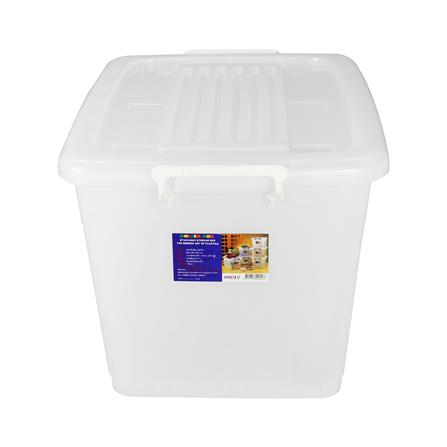 กล่องเก็บของ มีล้อ ฝาล็อค K800 80 ลิตร สีขาว_2