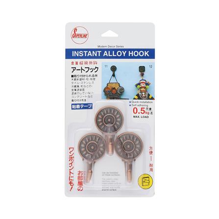 ขอแขวนกลมเหล็กติดเทปกาว SUPERLINE SL11 (1x3)_2