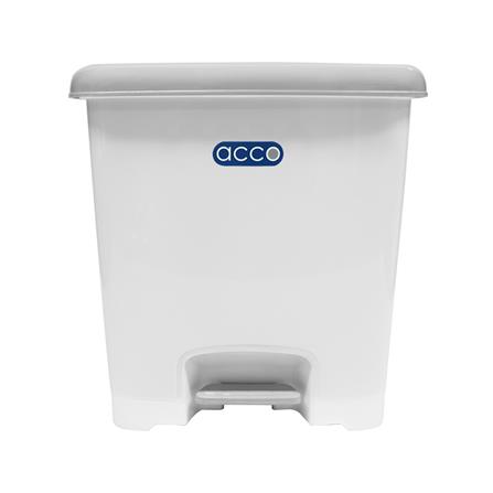 ถังขยะเหยียบเหลี่ยม CHIC ขนาด 30L สีขาว/เทา_1