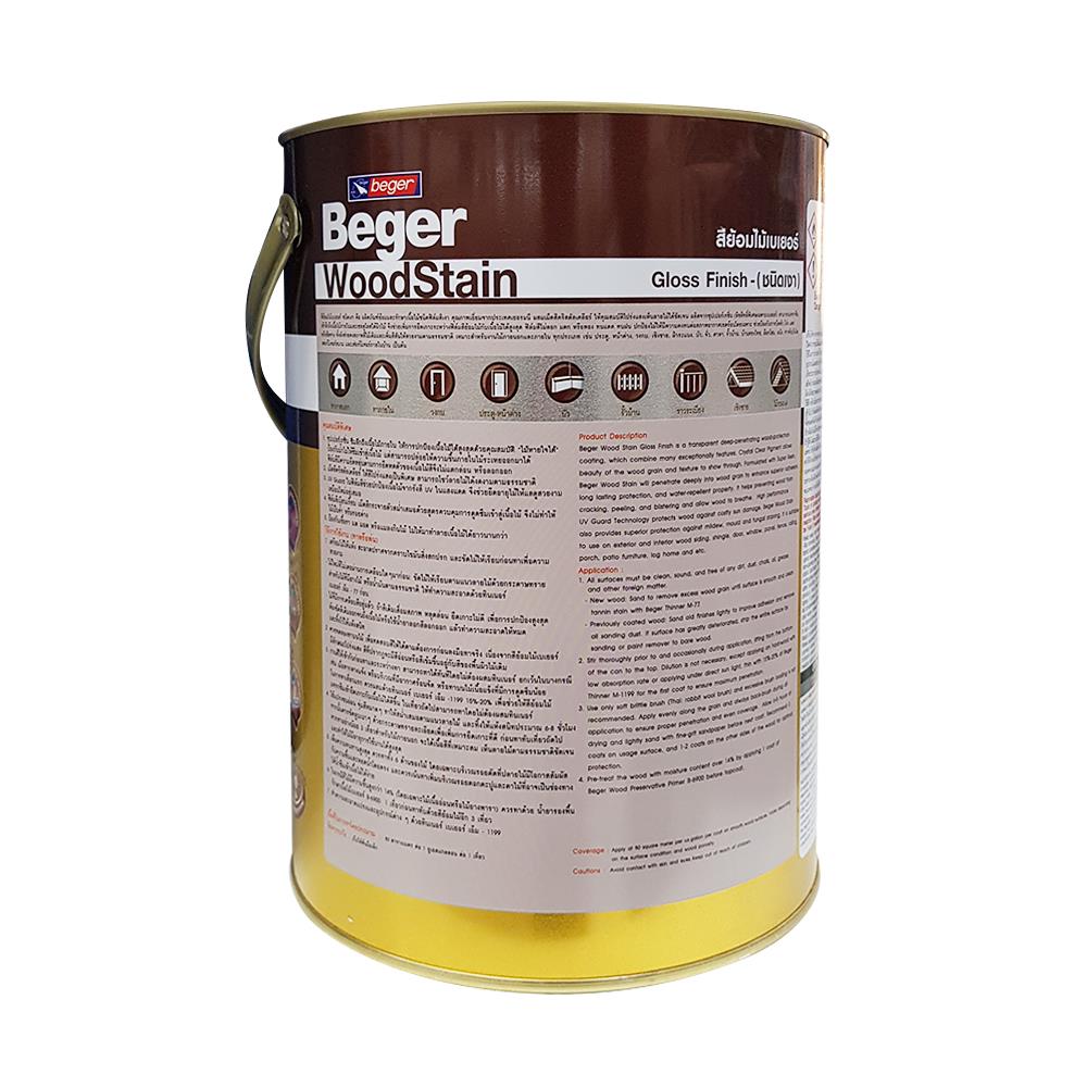 สีย้อมไม้ BEGER 1904 สีไม้ประดู่ เงา 1 แกลลอน