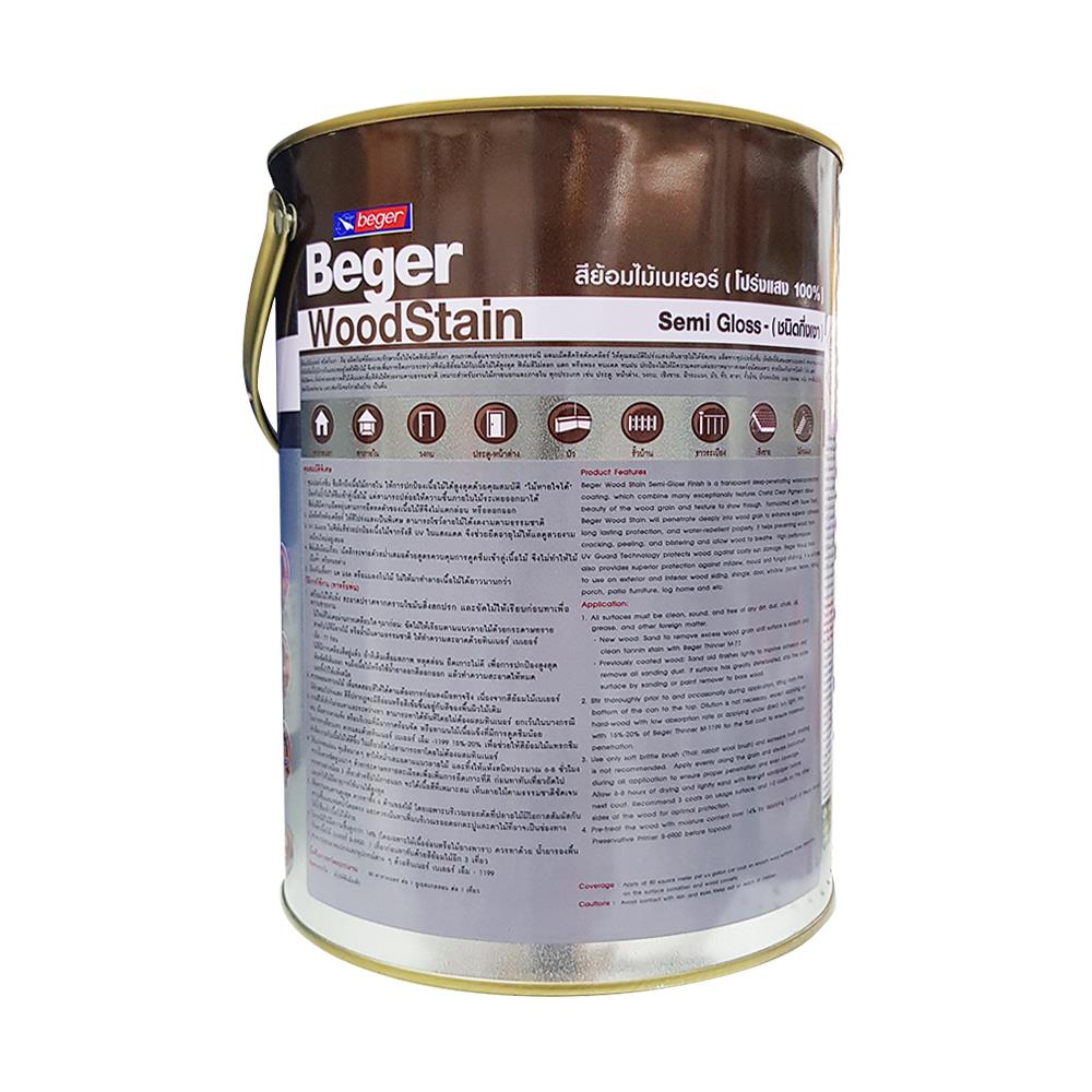 สีย้อมไม้ BEGER 2905 สีไม้แดง กึ่งเงา 1 แกลลอน