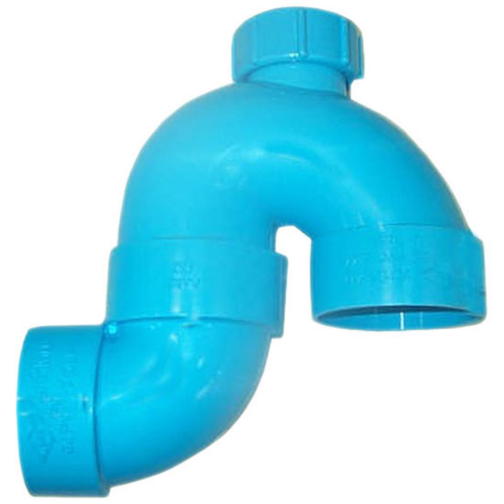 ข้อต่อ P-TRAP ท่อน้ำไทย 2 นิ้ว สีฟ้า