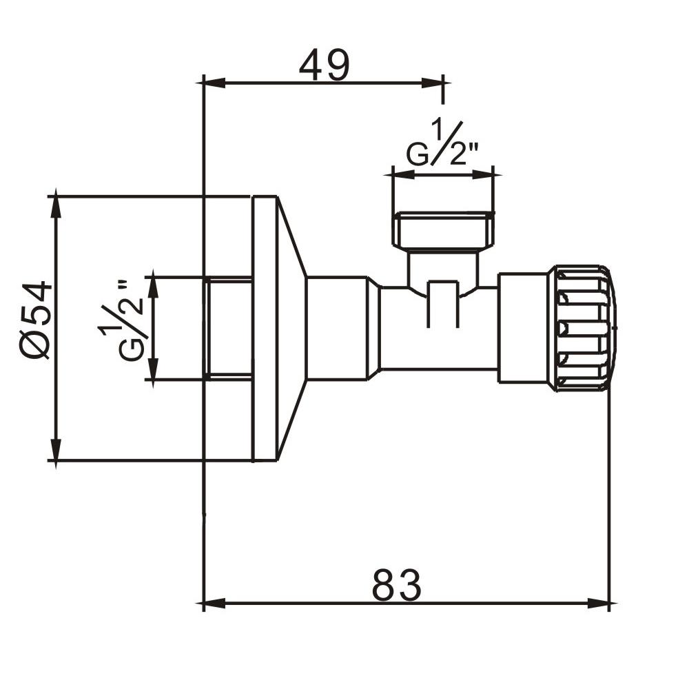 สต็อปวาล์ว 1 ทาง NOVABATH ST.350.M