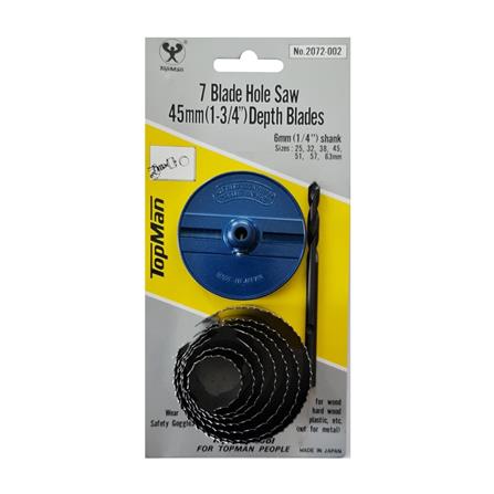 โฮซอลเจาะไม้ TOP MAN 2070-002 แพ็ก 7 ชิ้น_1