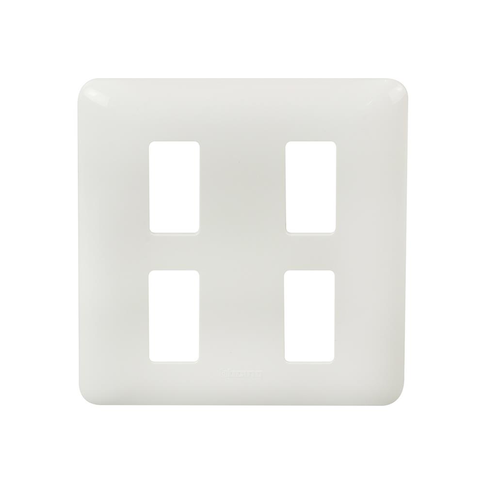 หน้ากาก 4 ช่อง BTICINO M906/14P สีขาว