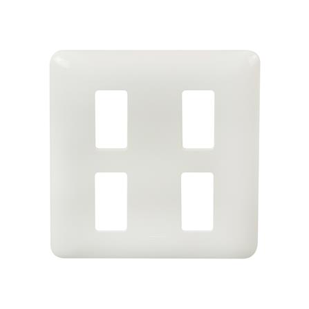 หน้ากาก 4 ช่อง BTICINO M906/14P สีขาว_0