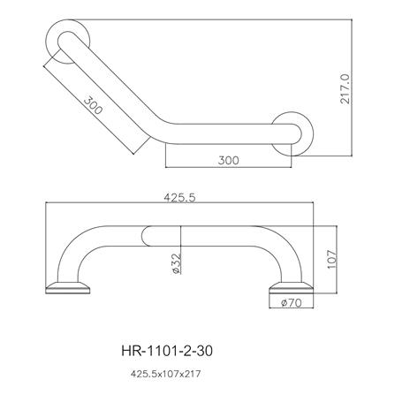 ราวมือจับกันลื่น ตัว V WS HR-1101-2-30_1