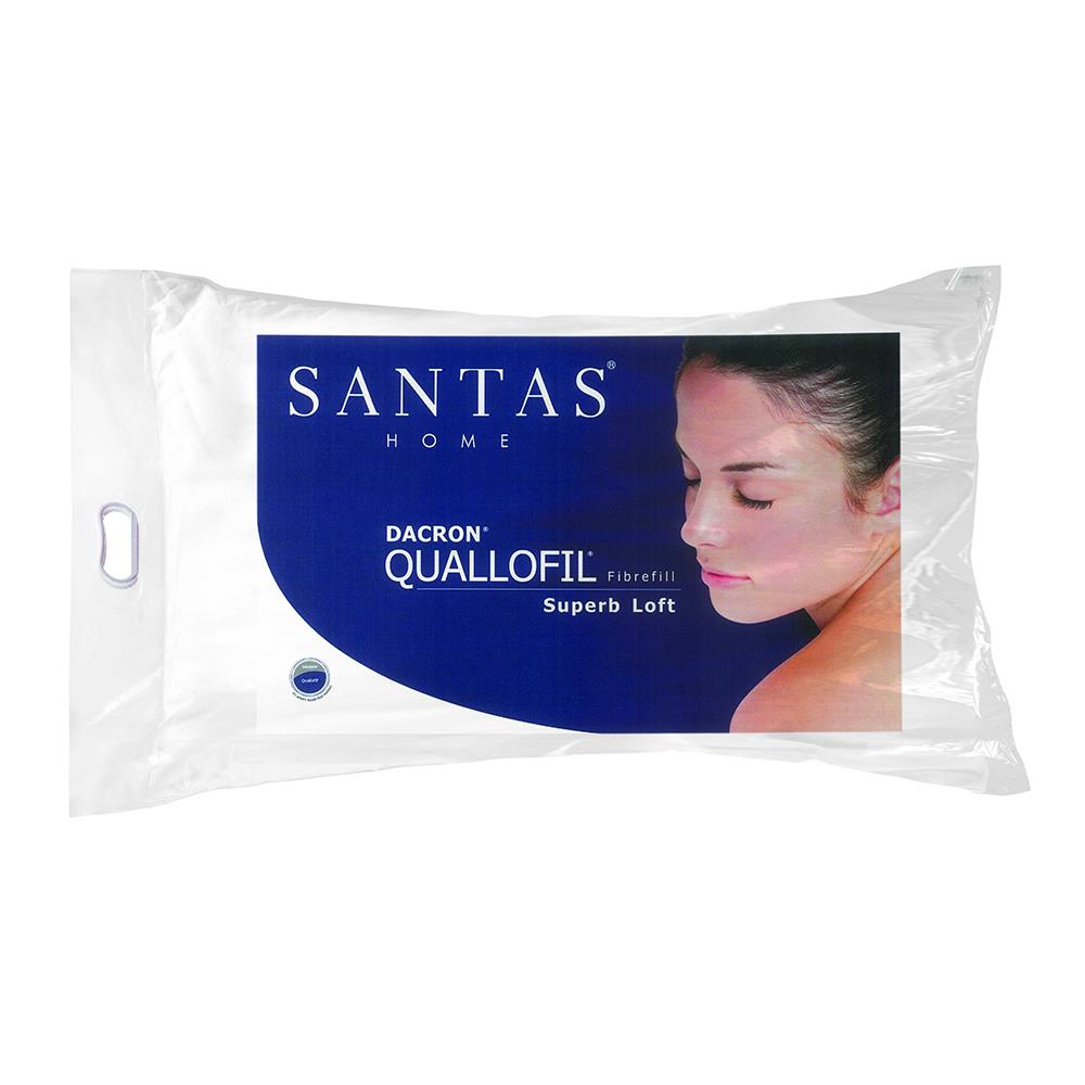 หมอนหนุน ใยสังเคราะห์ SANTAS QUALLOFIL7 19x29 นิ้ว สีขาว