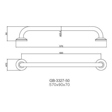ราวมือจับกันลื่น WS GB-3327-50 50 ซม._1