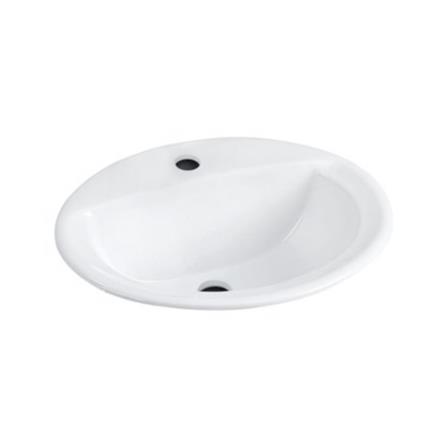 อ่างล้างหน้าฝังบนเคาน์เตอร์ KARAT K1129X สีขาว