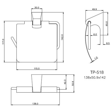 ที่ใส่กระดาษชำระ WS TP518 สเตนเลส_1