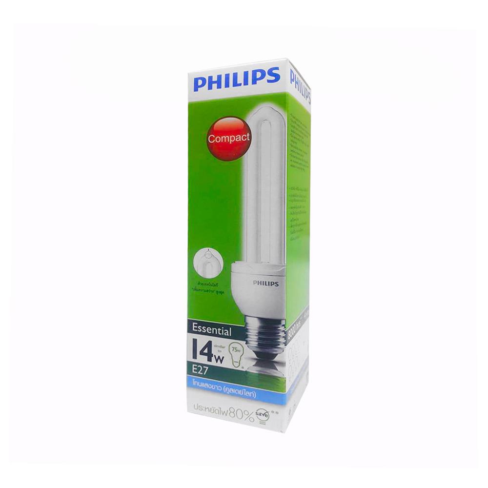หลอดประหยัด PHILIPS E-SAVER 14 วัตต์ COOLDAYLIGHT