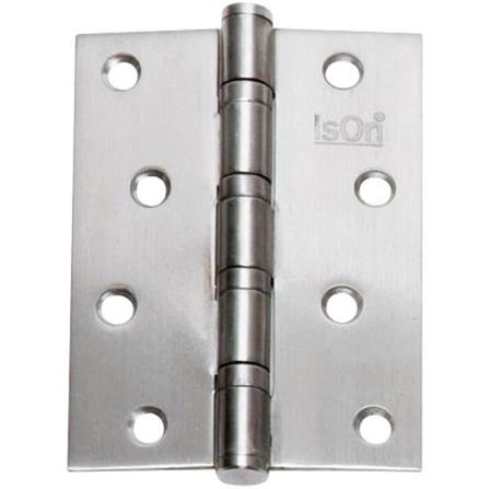 บานพับ 4x3 นิ้ว x 2 มม. ISON 444413 สีสเตนเลส (แพ็ก 3 ชิ้น)_0