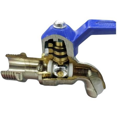 ก๊อกบอลแฟนซี SANWA 1/2 นิ้ว สีฟ้า_1