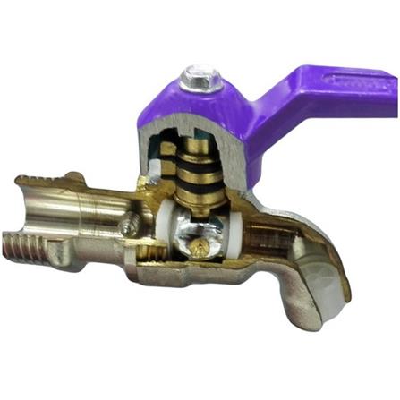 ก๊อกบอลแฟนซี SANWA 1/2 นิ้ว สีม่วง_1