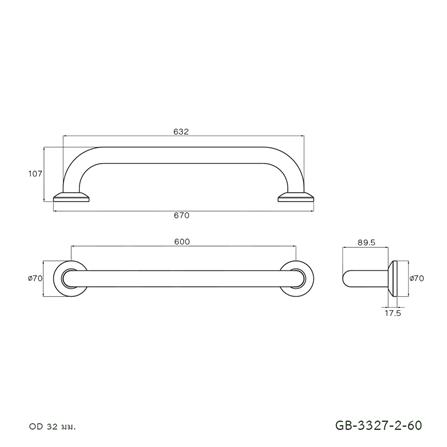 ราวมือจับ WS GB-3327-2-60 60 ซม._1