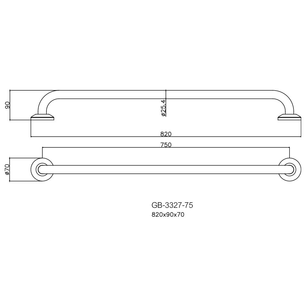 ราวมือจับกันลื่น WS GB-3327-75 75 ซม.