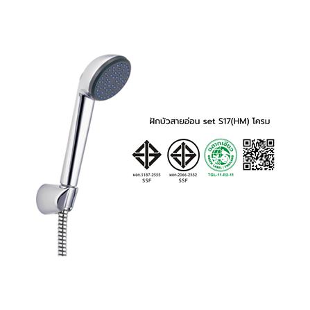 ชุดฝักบัวสายอ่อน 1 ระดับ COTTO รุ่น S17(HM) สีโครม_2
