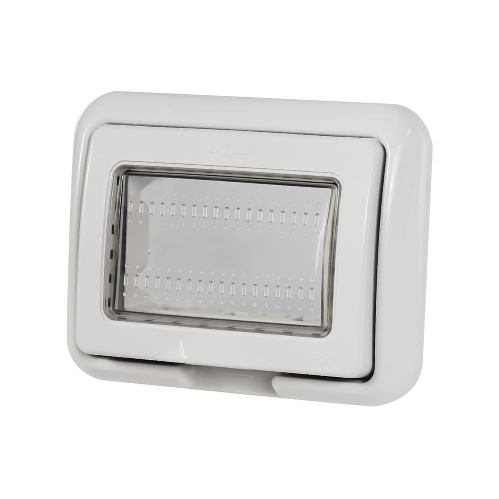 กล่องกันน้ำแบบฝัง 3 ช่อง BTICINO 25603 สีเทา