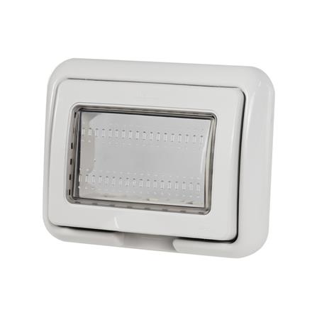 กล่องกันน้ำแบบฝัง 3 ช่อง BTICINO 25603 สีเทา_1